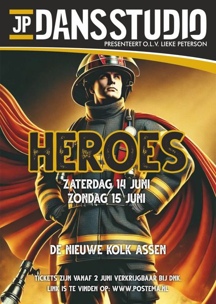 !Pre-order! Dansshow HEROES (zaterdag 14 juni 2025)