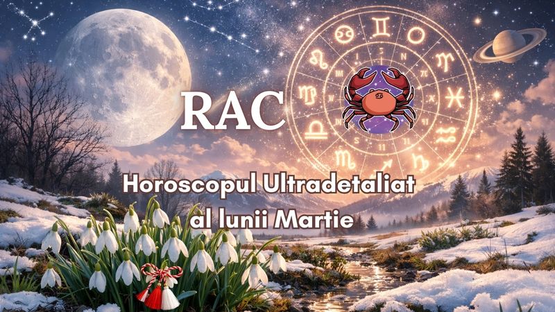 Rac- Horoscopul Ultradetaliat al Lunii Martie 