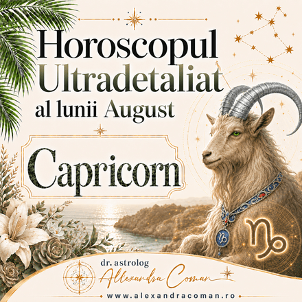 Capricorn- Horoscopul Ultradetaliat al lunii August