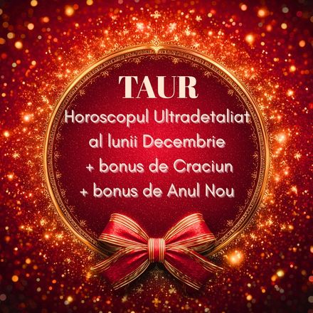 Taur- Horoscop Ultradetaliat Decembrie+2 bonusuri speciale
