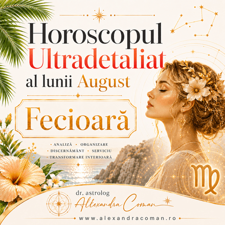 Fecioara- Horoscopul Ultradetaliat al lunii August