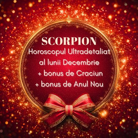 Scorpion - Horoscop Ultradetaliat Decembrie+2 bonusuri speciale