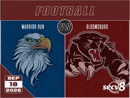 9-18-26 Football - Warrior Run vs. Bloomsburg