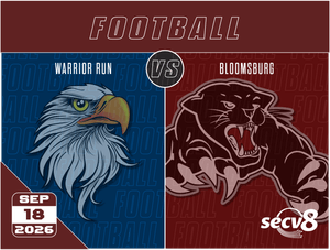 9-18-26 Football - Warrior Run vs. Bloomsburg