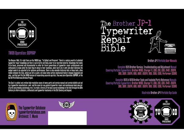 The Brother JP-1 Typewriter Repair Bible