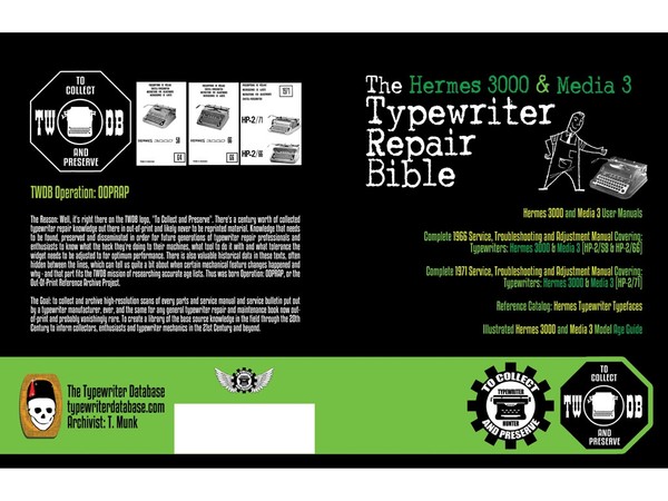 The Hermes 3000 and Media 3 Typewriter Repair Bible