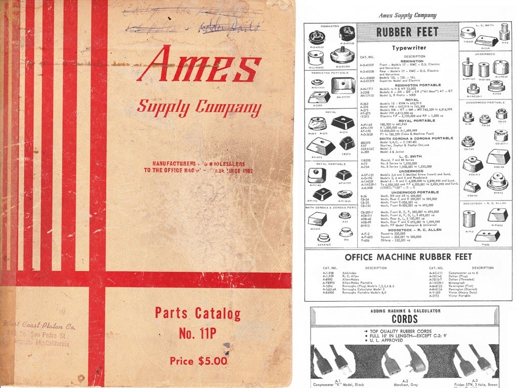1965 AMES Parts Catalog No. 11P
