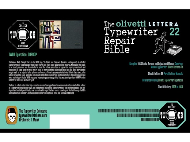 The Olivetti Lettera 22 Typewriter Repair Bible