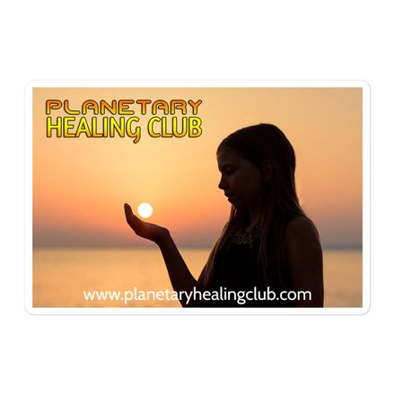 Planetary Healing Club Logo 5x5 Sticker