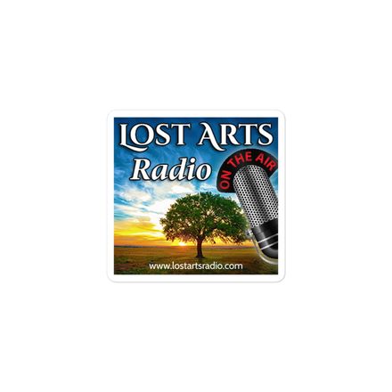 Lost Arts Radio Logo 3x3 Sticker