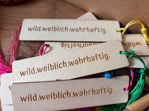 Lesezeichen aus Holz