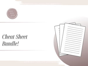 Cheat Sheet Bundle!