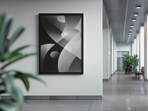  Grey Black Abstract Boho- Digital Files: JPG