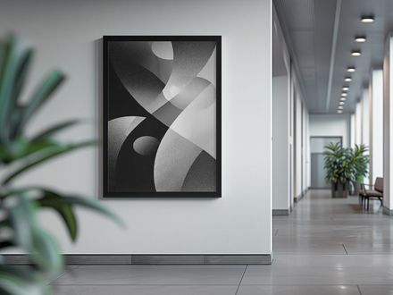  Grey Black Abstract Boho- Digital Files: JPG