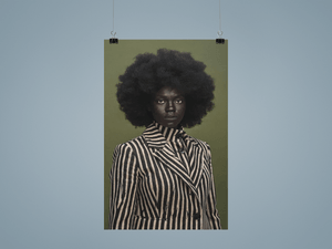 Poster Print, Queen of the Stripes