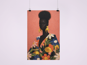 Poster Print, Floral Majesty Glow