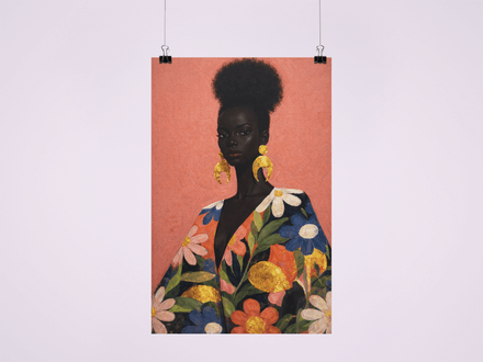 Poster Print, Floral Majesty Glow