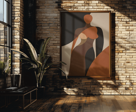 Abstract Silhouette Form Print —Digital Files: JPG
