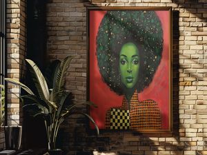 Abstract Afro Print Radiance - Digital Files: JPG