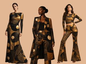 Black Gold Seamless pattern (Commercial use) — digital download for all-over repeats