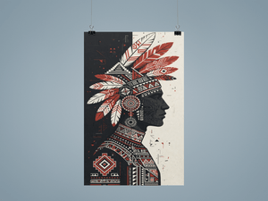  Poster Print, Warrior in Shadows