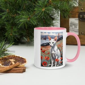 Golden Gate &amp; California Poppies Watercolor Mug