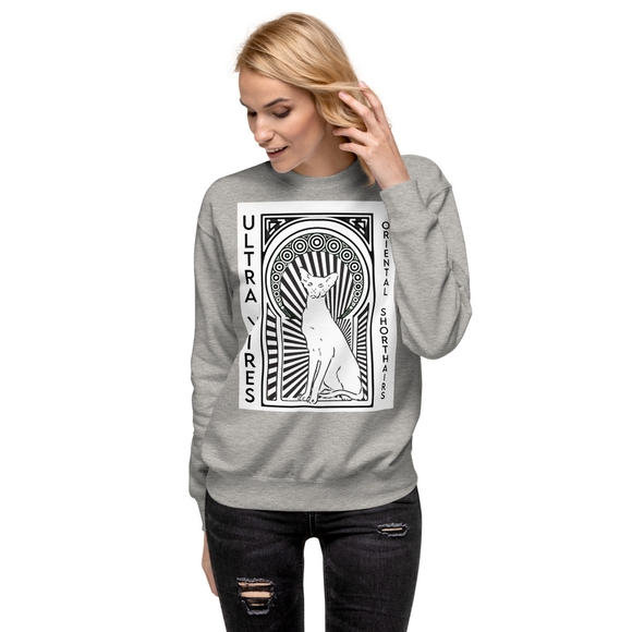 UltraVires Art Deco Front Print Sweatshirt