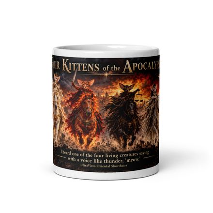Four Kittens of the Apocalypse Mug