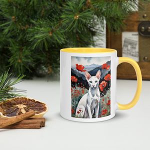 California Poppy Watercolor Mug