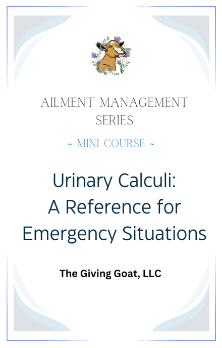 Ailment Management Series: Urinary Calculi (A Reference For Emergency Situations)