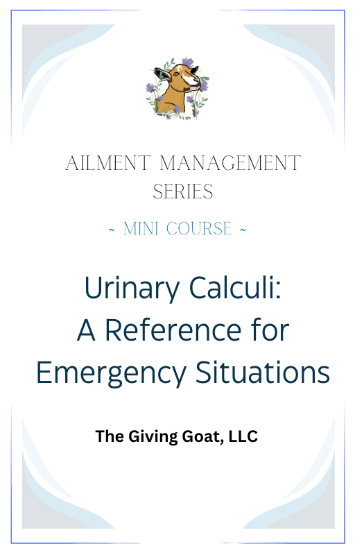 Ailment Management Series: Urinary Calculi (A Reference For Emergency Situations)