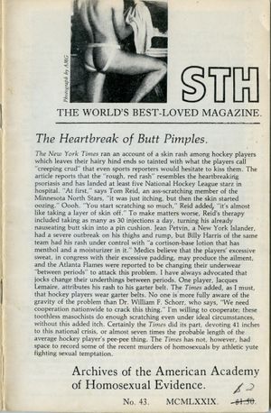 STH 43 Straight To Hell - Vintage Gay Zine HI RES Digital Download 