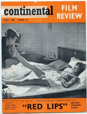 CFR July 1960 Continental Film Review  Roger Vadim SEXPLOITATION Art House Cinema Pagan
