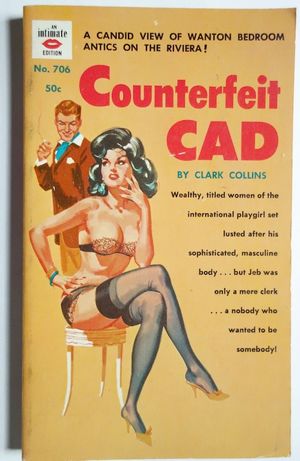 Pulp Sleaze COUNTERFEIT CAD 1962 Wanton Bedroom Antics Paperback Vintage Smut Paperback