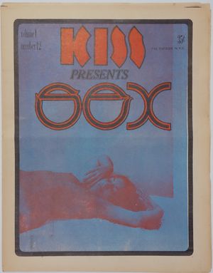 KISS Andy Warhol Underground Newspaper KISS Vol 1 No 12 Blue Movie Viva Brand X Movie