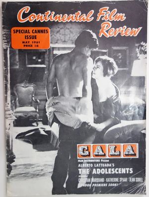 Continental Film Review 1961 Jean Sorel Cover 60s Nudie Cutie Exploitation Euro Sleaze