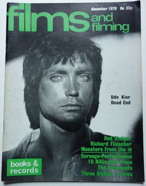 Films and Filming Dec 1970 - Udo Kier Christine Jorgensen Mick Jagger PERFORMANCE