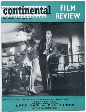 CFR Sept 1960 Continental Film Review Pagans SEXPLOITATION Art House Cinema Pagan