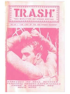 T.R.A.S.H. #65, 1983 - Vintage Gay Zine TRUCKERS - STH - HI RES Digital Download 