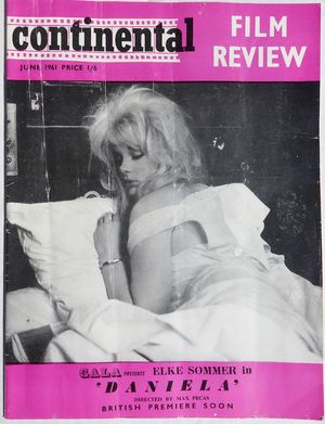 CFR June 1961  60s Art Adult Exploitation Films UK Magazine Czech Films Alain Delon Forgotten Films