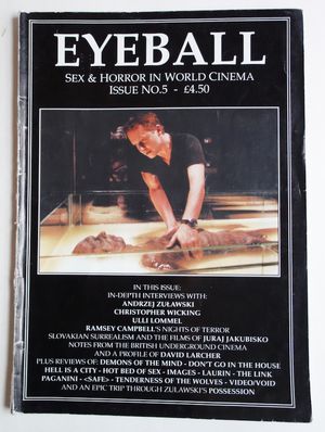 Eyeball - Sex and Horror in World Cinema No. 5, 1998 Occult Films Tenderness of the Wolves 