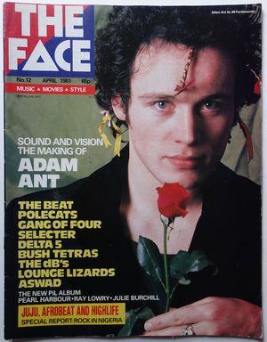 THE FACE No 12 April 1981 Adam Ant ENGLISH BEAT Rockabilly 80s Post Punk UK Style + Culture 