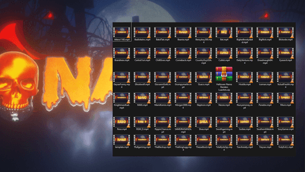 Halloween Name animation Renders