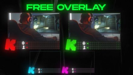 FREE Facecam Overlays (4 Color/Animated)