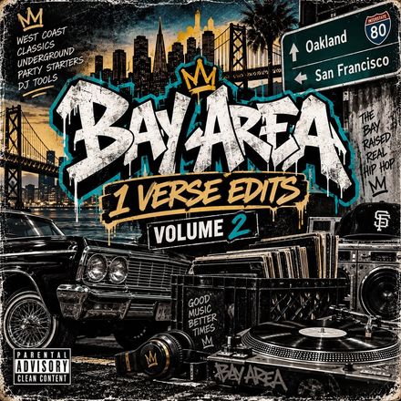 Bay Area Hip Hop 1 Verse Edits Vol.2 (40 edits) (clean)