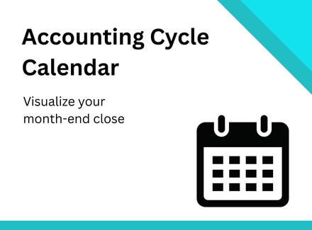 Accounting Cycle Calendar