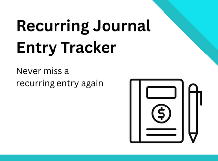 Recurring Journal Entry Tracker