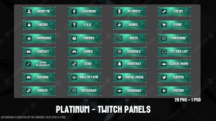 ✅ PLATINUM - TWITCH PANELS