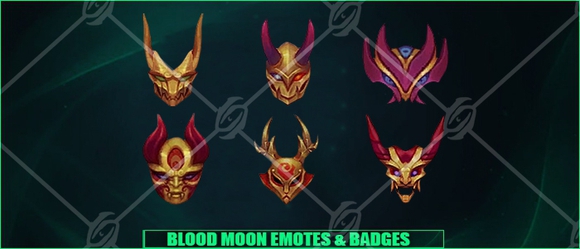 ✅BLOOD MOON - TWITCH BADGES &amp; EMOTES 