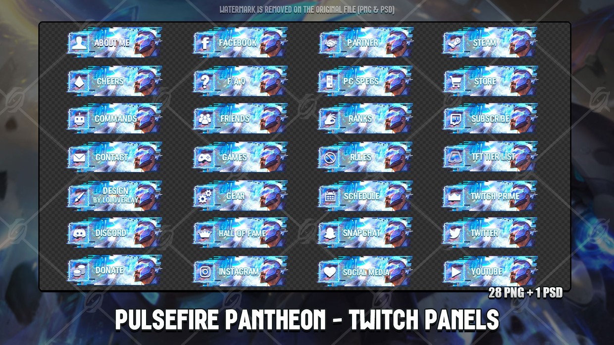 PULSEFIRE PANTHEON - TWITCH PANELS